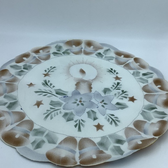 Two 14” Round Holiday Doily/Placemat/Dresser Scarf - Picture 7 of 16